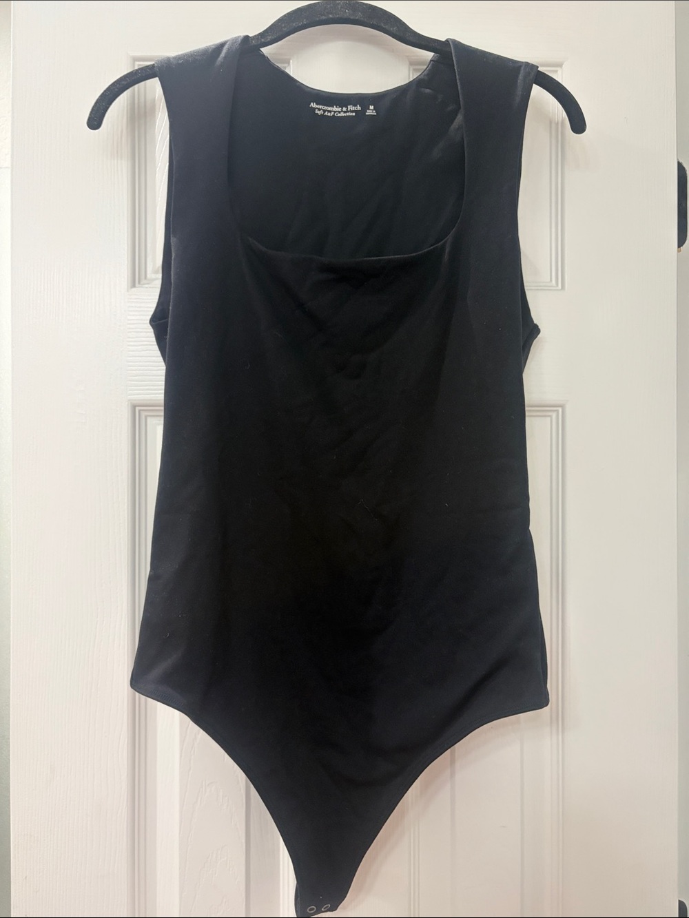 Abercrombie & Fitch Black Scoop Neck Sleeveless Bodysuit